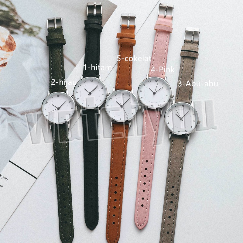 Watchyou Korea Jam Tangan Wanita / Jam Tangan Pria A0166 Simple Fashion Quartz Student Watches