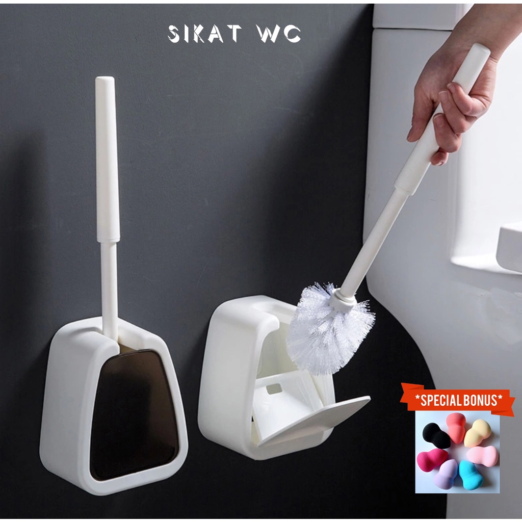 CA 02 Sikat WC Toilet Brush Tempel Di Dinding