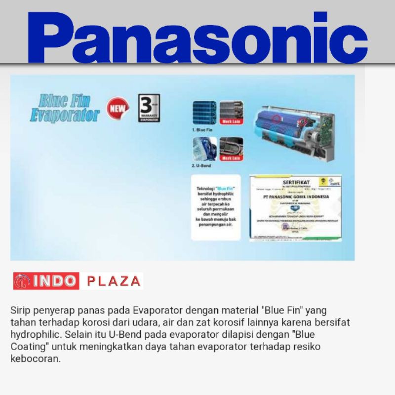 AC PANASONIC SIBIRU / SI BIRU 1/2 PK LOW VOLTAGE LN05WKJ