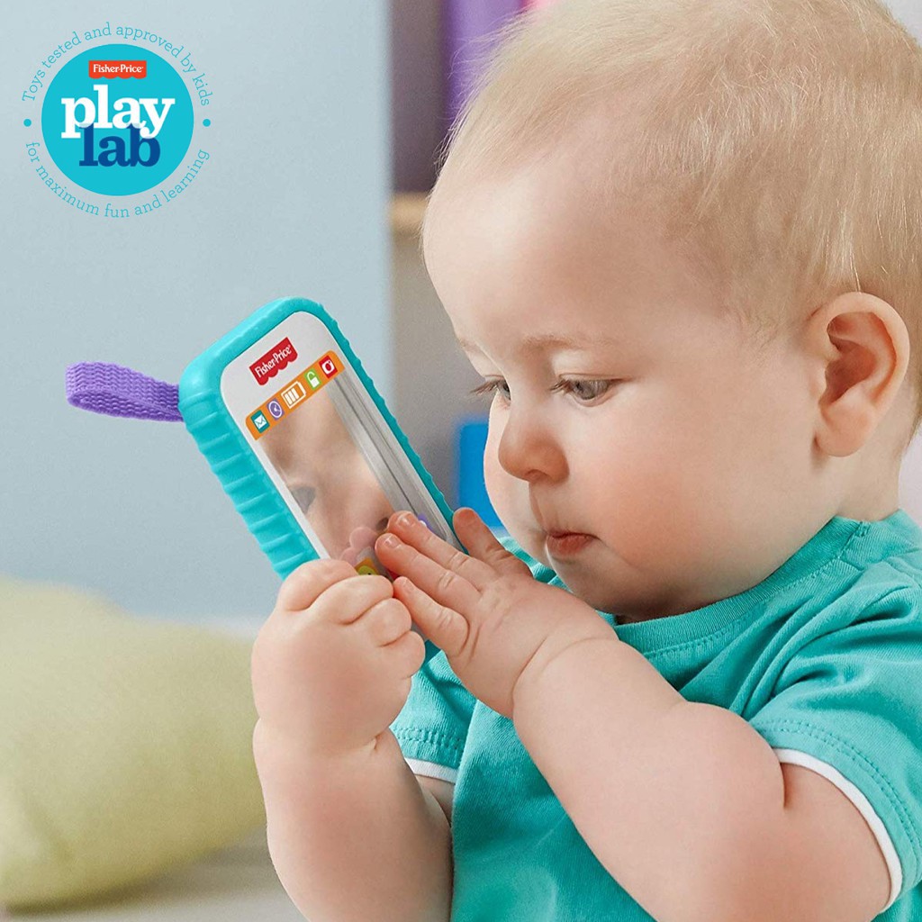Fisher Price Selfie Fun Phone - Mainan Edukasi Anak Bayi Balita (Teether dan Rattle)