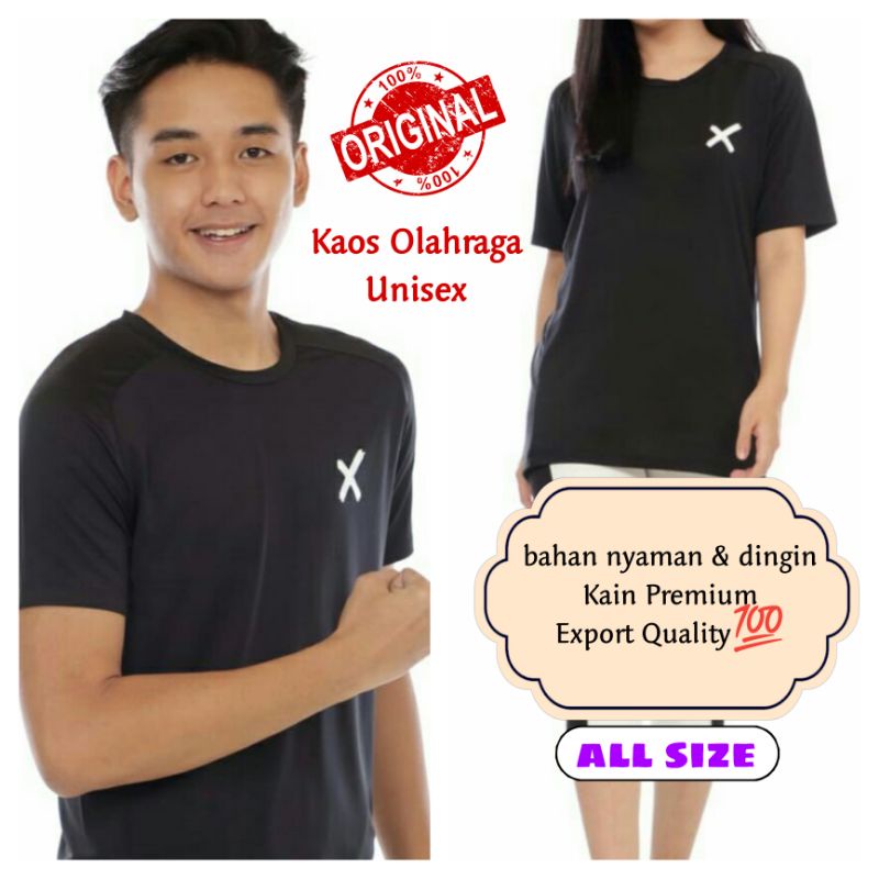 Atasan Baju Kaos Olahraga/Senam/Gym/Yoga Wanita Pria