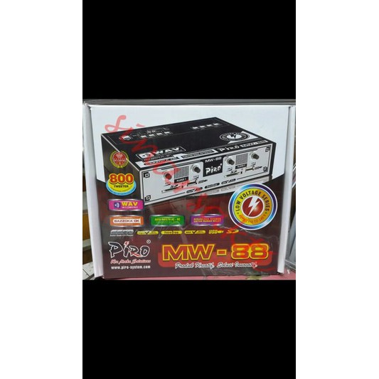 Ampli Walet Piro MW 88 ( 4 Channel ) Bisa 800 tweeter