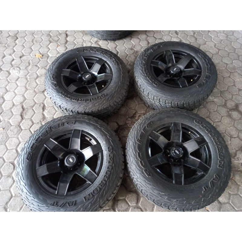 velg racing model offroad ring 16x8 pcd 5x114 plus ban 245 70 r16