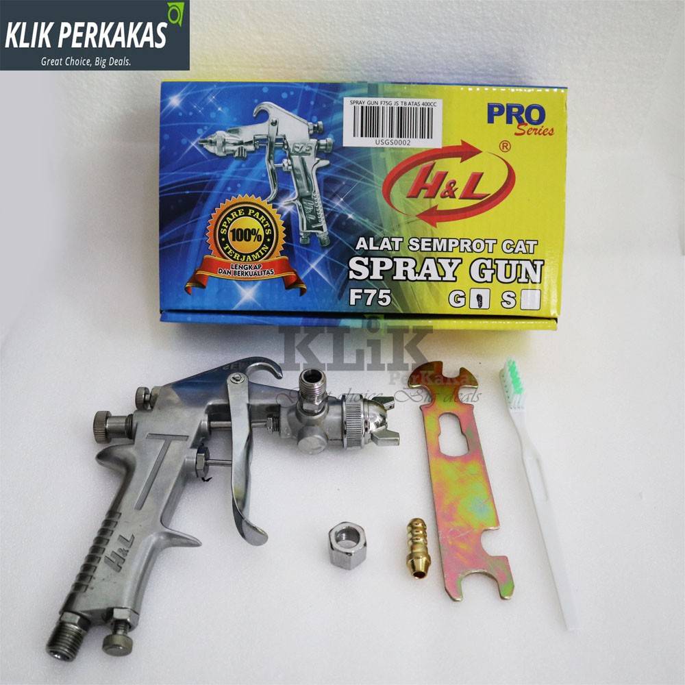 Spray Gun f75G HnL tabung atas 400cc