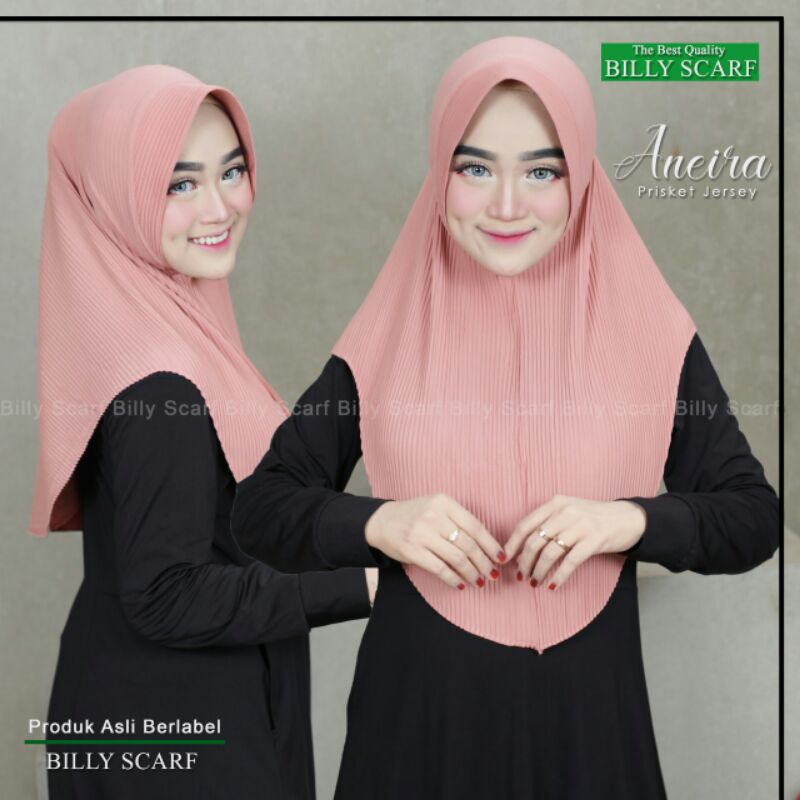 Jilbab Bergo Plisket Jersey Simpel Aneira Ori Billy-3
