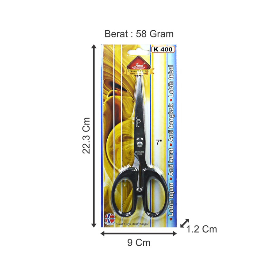 

Gunting 7 Inch K400 Stainless Junior