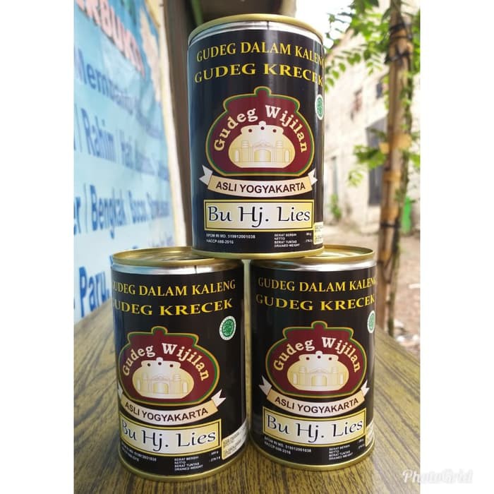 Gudeg Kaleng Krecek Wijilan Bu Lies - 300Gram Asli Jogja