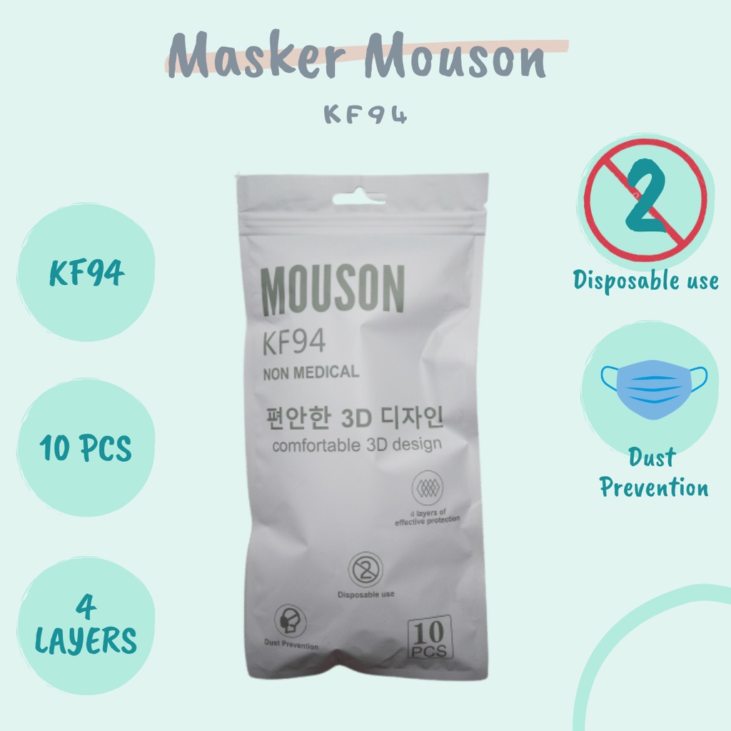 Masker KF94 Mouson (Putih)