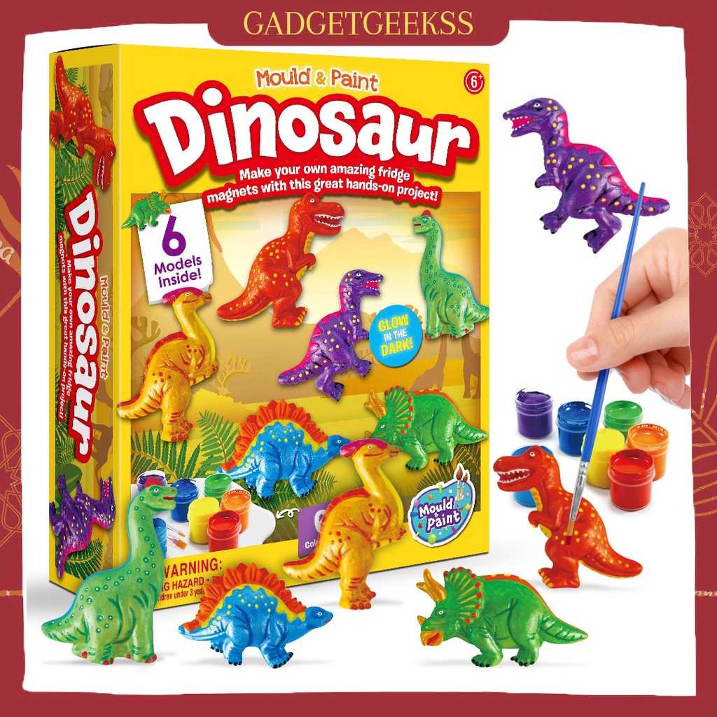 Mainan Dinosaur Melukis 3D Binatang Mainan Edukasi Mewarnai