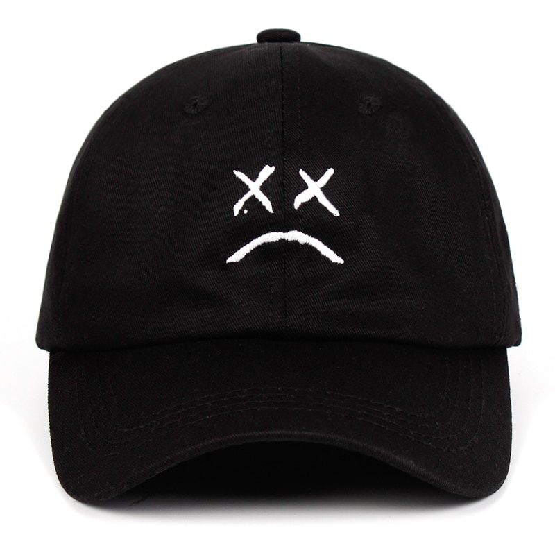 VORON Topi Baseball Snapback Marshmello Sad HITAM