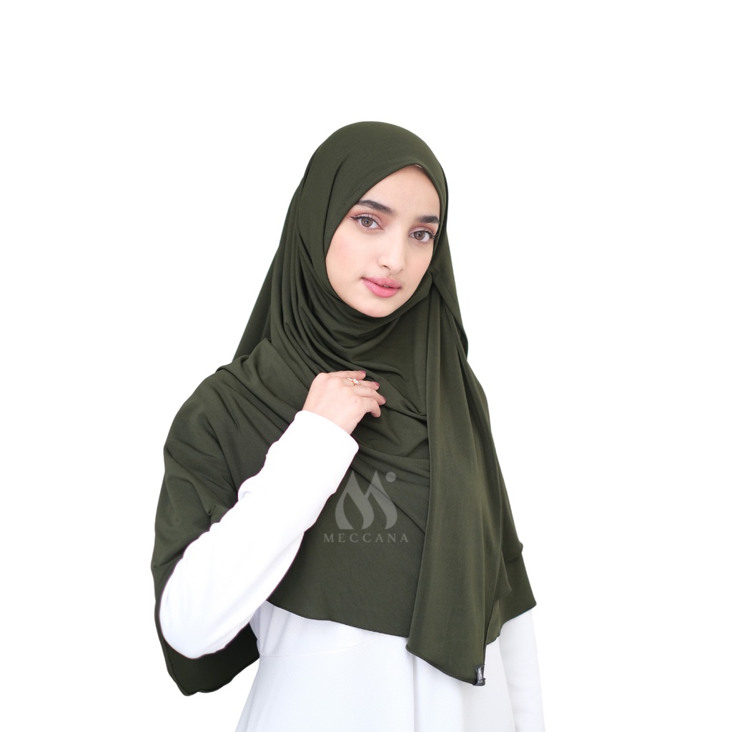 Marwa Instan - Pashmina Instan Jersey-Army