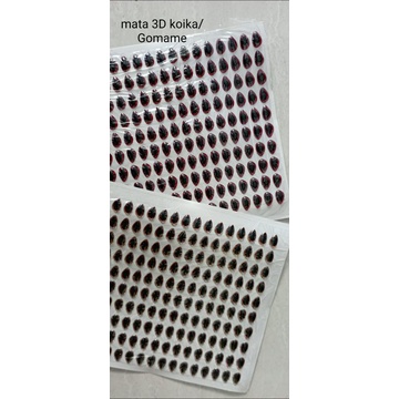 

Stiker mata ikan 3D Gomame/Koika (50pcs)