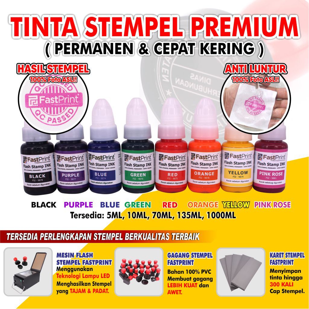 Fast Print Tinta Stempel Flash 70 ML