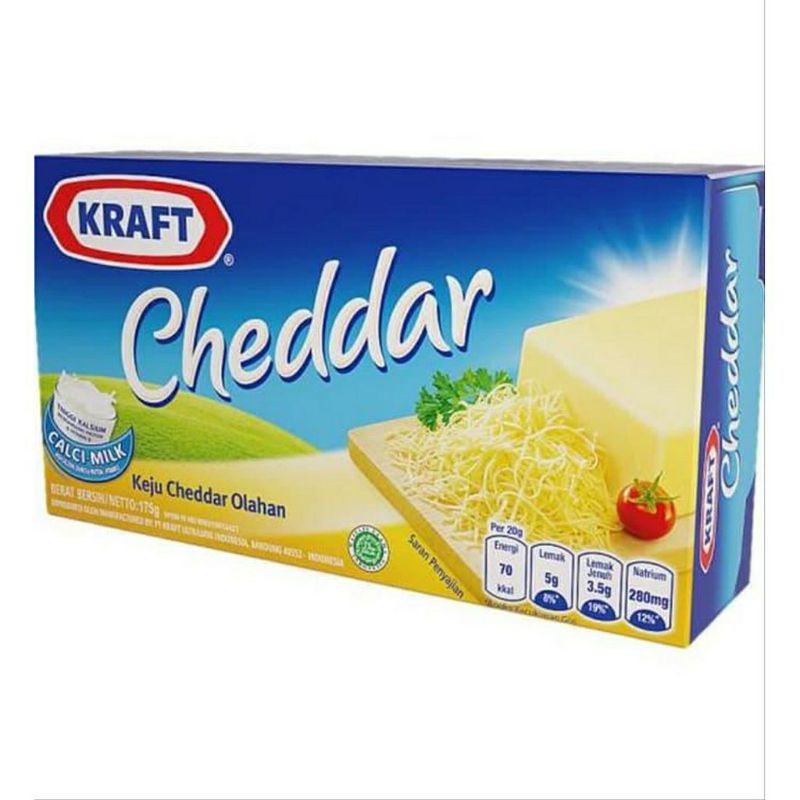 

Keju KRAFT cheddar 165gr