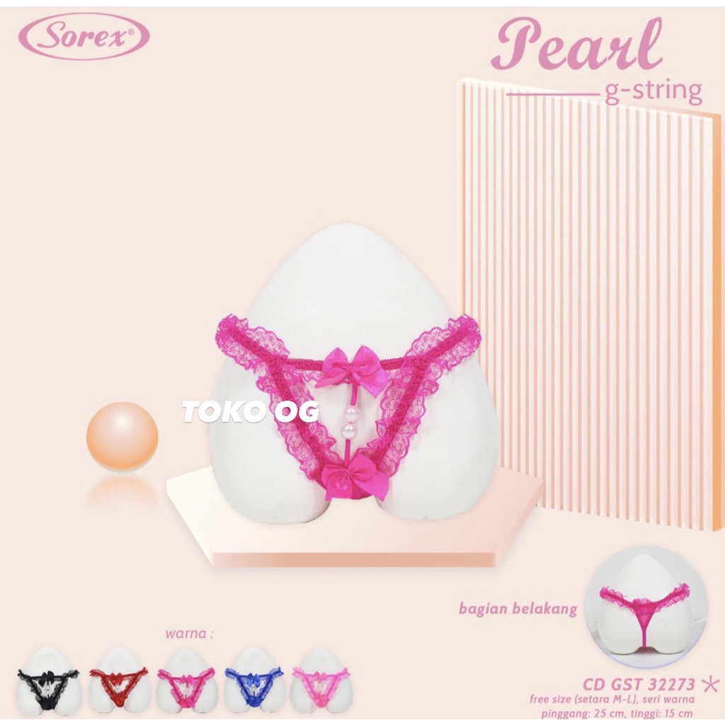 SOREX SEXY G STRING OPEN LINGERIE CROTCH THONGS LACE PANTIE BRIEFS PEARLS SEKSI PITA RENDA