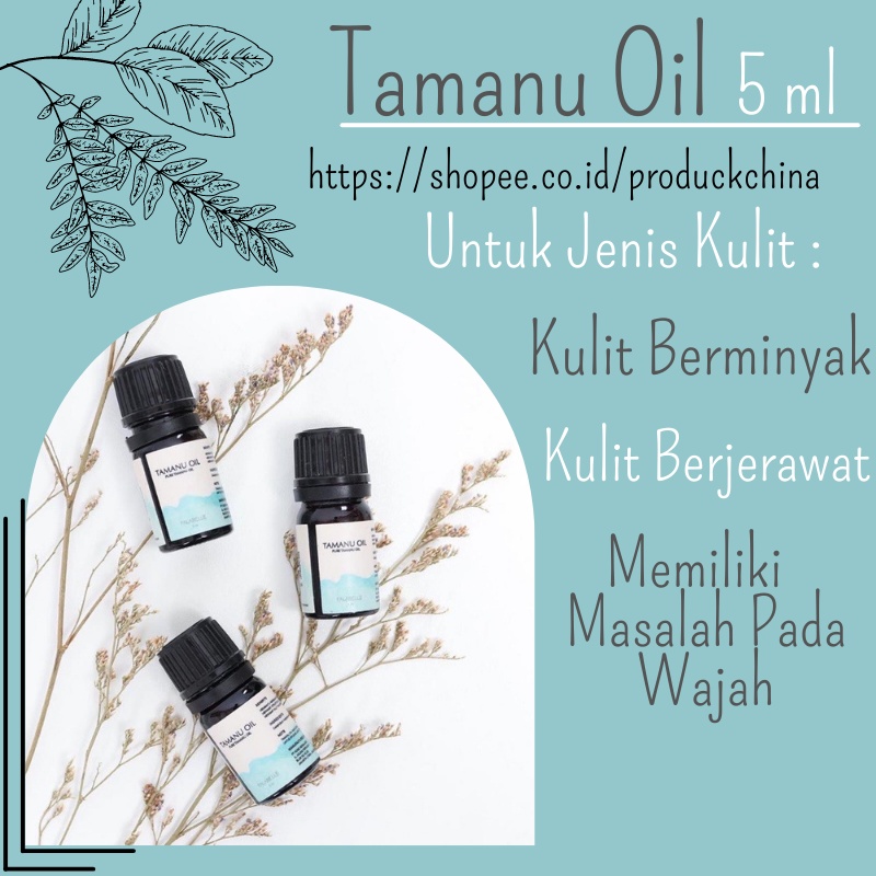 Serum Bopeng Wajah Penghilang Bekas Jerawat Flex Hitam Bintik Hitam  Bruntusan Stretch Mark TAMANU OIL 5ml Falabell BPOM Oil