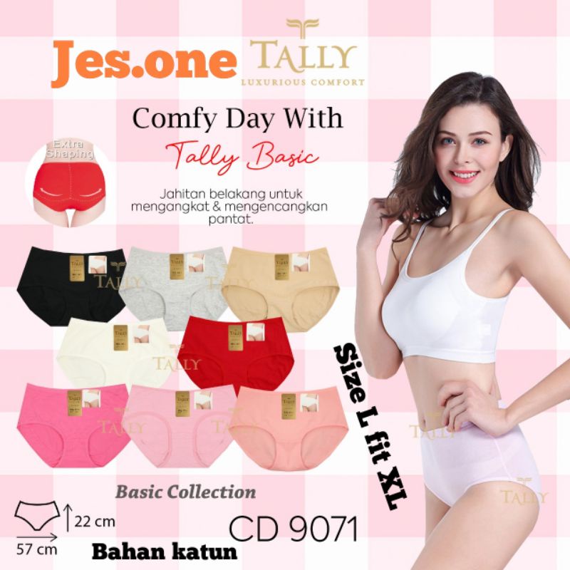 Tally 9071 CD Celana Dalam Katun Pengangkat Pantat