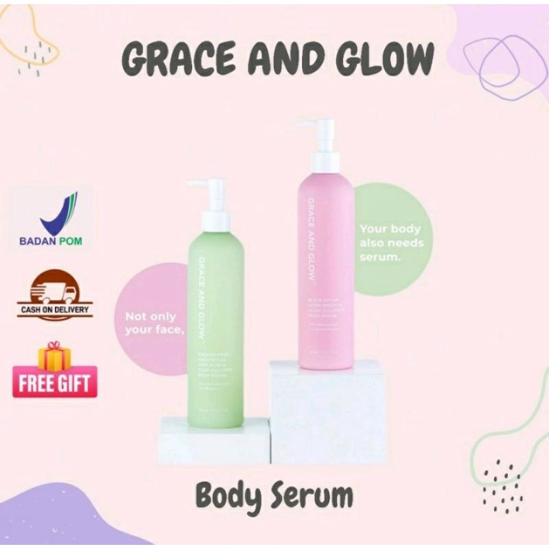 grace and glow body serum english pear and freesia / grace and glow body serum black