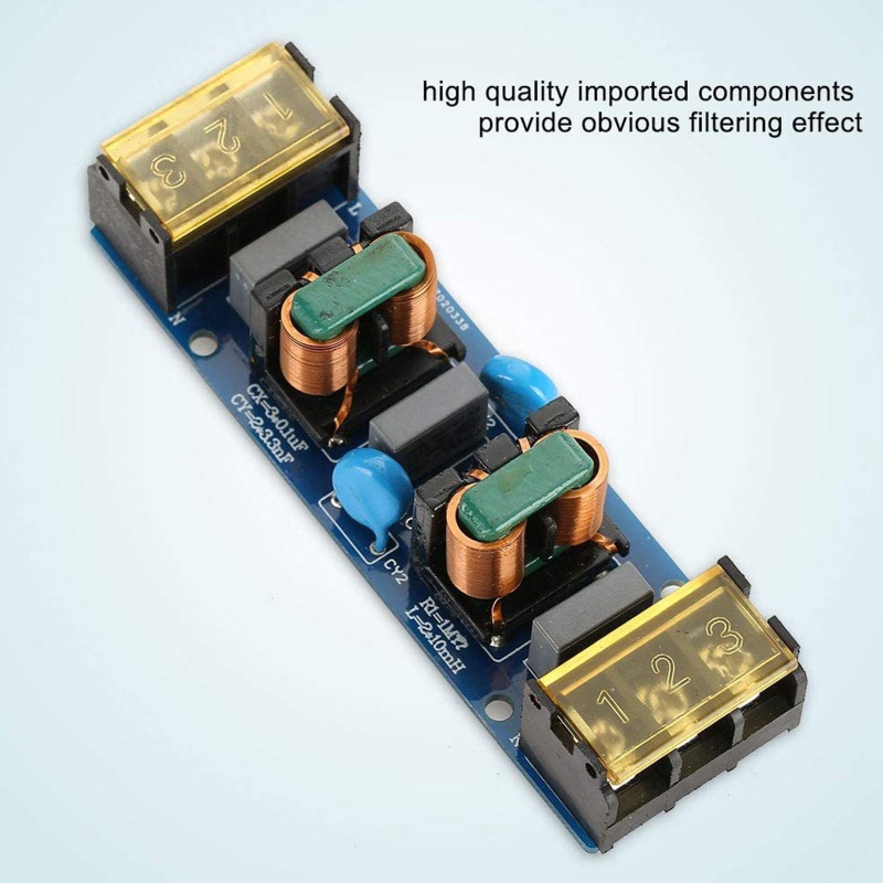 Btsg 1-2-tahap EMI 25A Audio- Power Filter Board Purifier Noise Untuk Speaker Amplifier