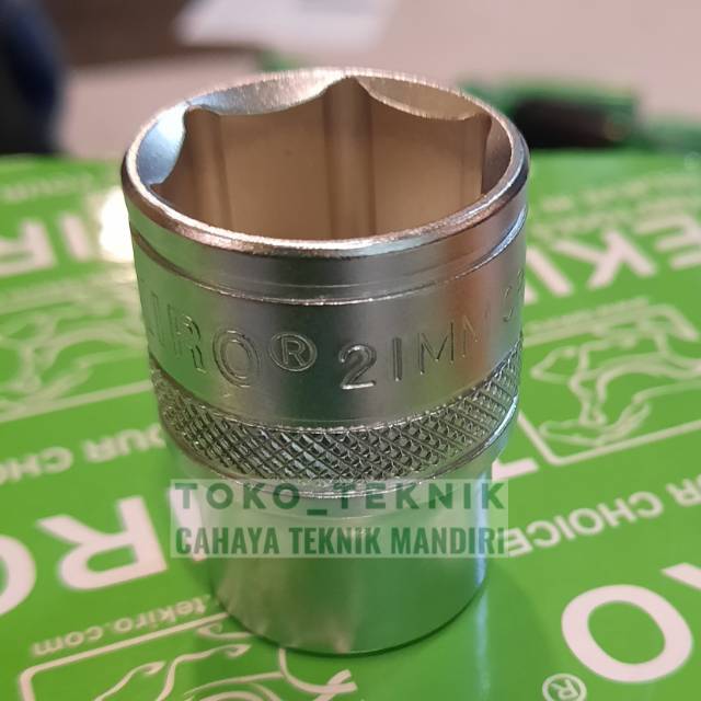 mata kunci shock 21 mm tekiro 1 2  dr 6   12 pt