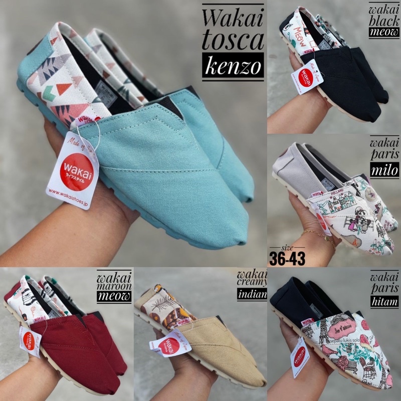 Sepatu Slip on wakai grade ori
