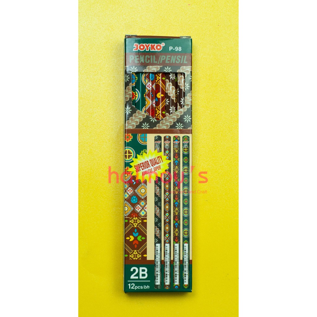 

PENSIL KAYU 2B JOYKO P - 98 ( 1 BOX = 12 PCS )