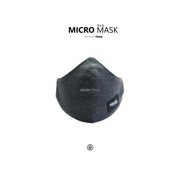 ⭐BEBAS ONGKIR⭐ MICRO MASKER BY HIJACKET MASKER UNISEX BAHAN KAIN MASKER COWO CEWE MURAH & KEREN-DARK GREY