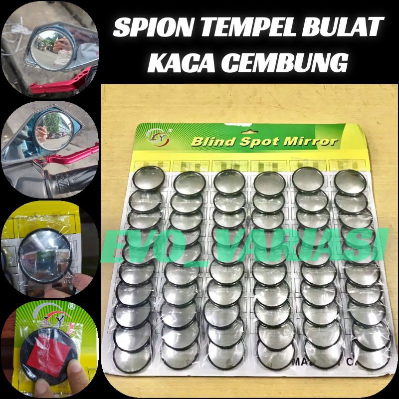 spion bulat tempel kaca cembung spion motor spion mobil sepion variasi motor harga per 1 pcs
