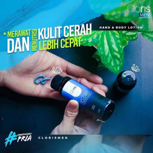 PERAWATAN PRIA# HAND AND BODY LOTION# CLORIS LEMBUT DAN WANGI