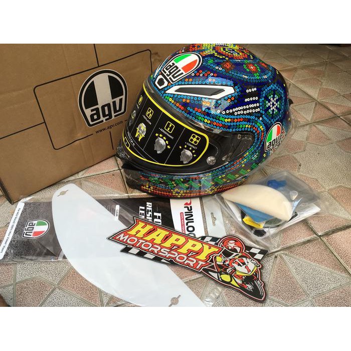 HELM FULLFACE AGV PISTA GPR CARBON ORI ITALY ROSSI VR46 WINTERTEST2018