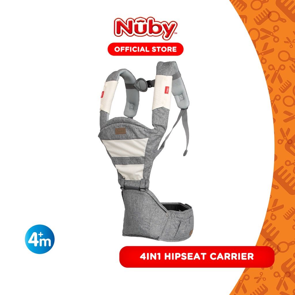 Nuby 4 Away Hipseat Baby Carrier - Gendongan bayi 4 fungsi