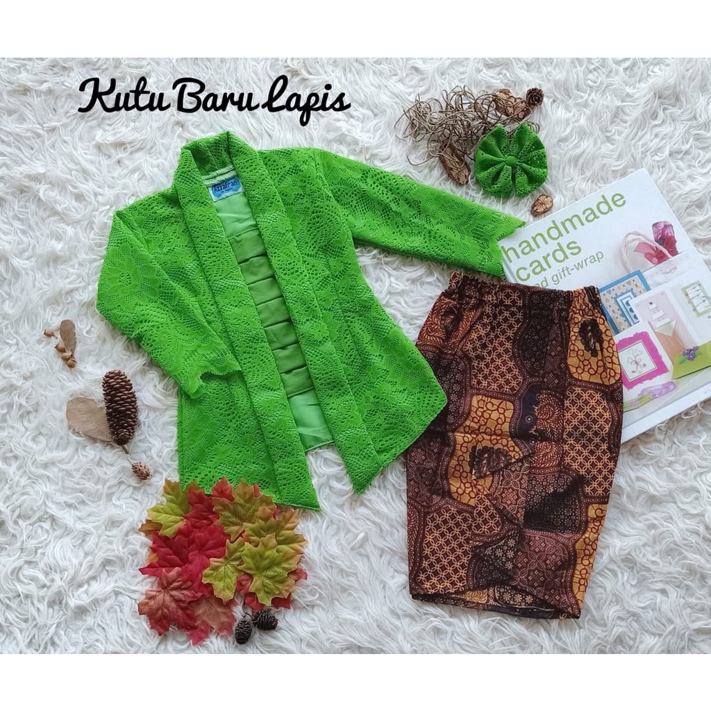 Kebaya Kutubaru Lapis Anak Unik/Baju Adat Anak/Kebaya Anak