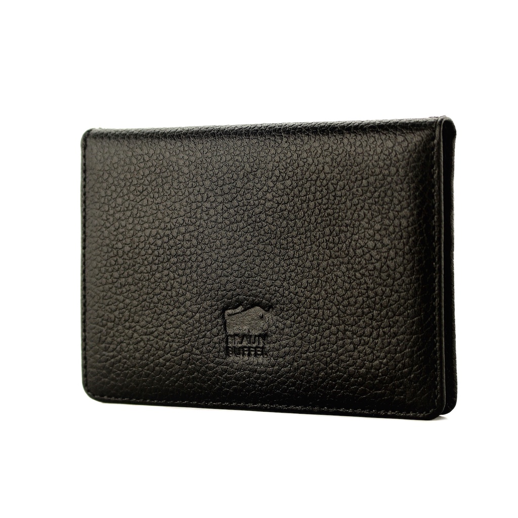 TOKOKOE - Dompet Kartu Pria Wanita Bahan Kulit Sapi Asli - BB CC01 Black