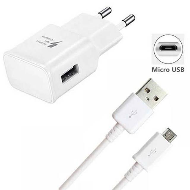 Charger Samsung S6 S7 Note 5 Micro USB Original Fast Charging TC Samsung Ori