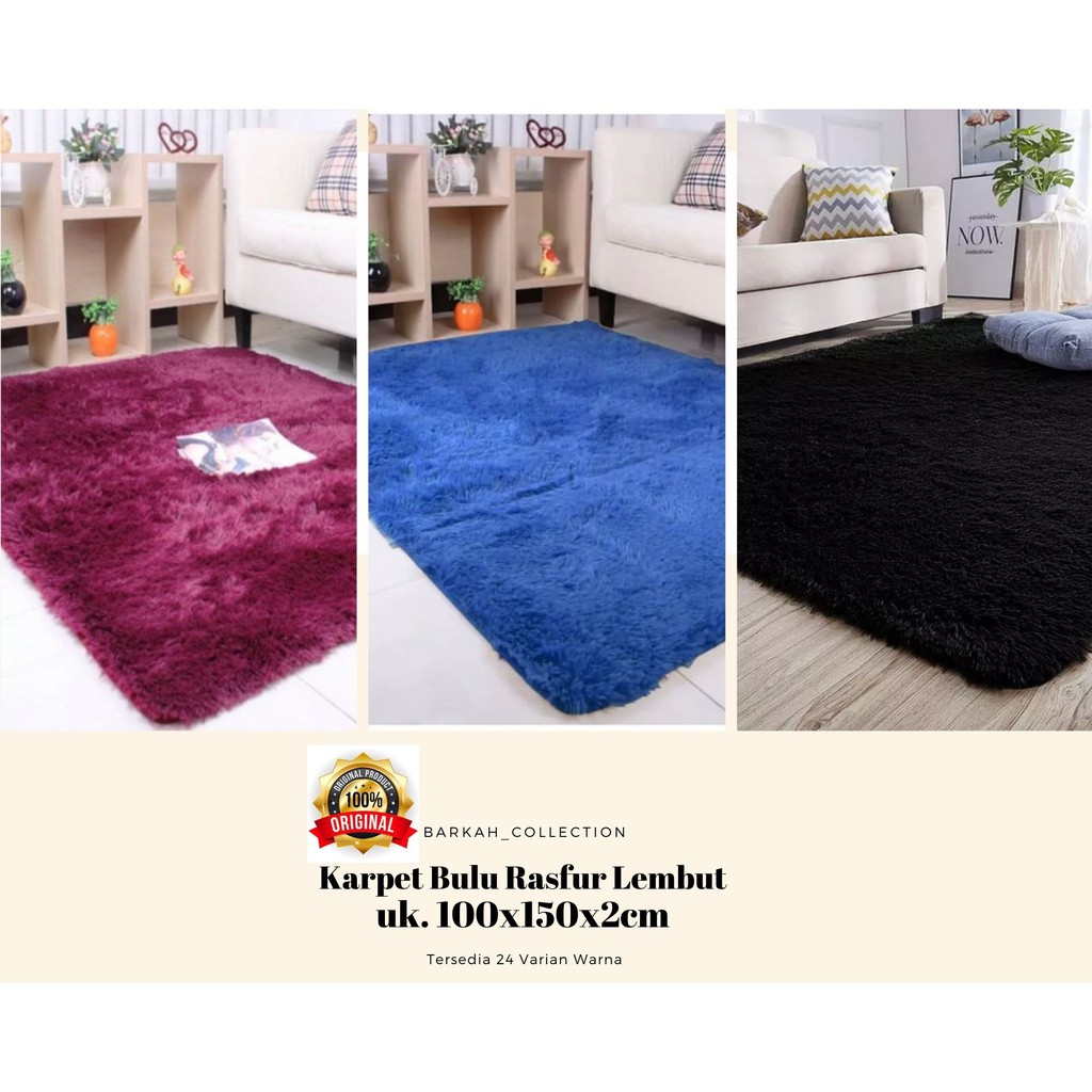 [COD]KARPET BULU 100X150X2CM TERMURAH TERLARIS/KARPET LANTAI/KARPET BULU RASFUR MURAH