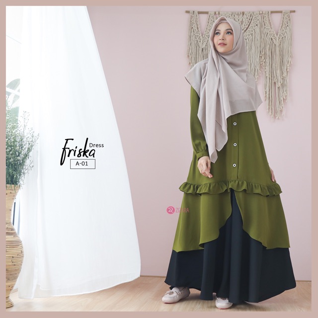 Friska Dress A01 by Zizara TERBARU