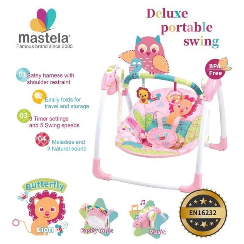 Mastela Deluxe Portable Swing Bouncer