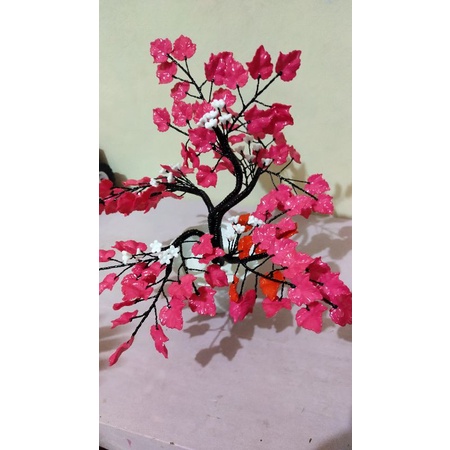 bunga bonsai akrilik/hiasan meja tamu