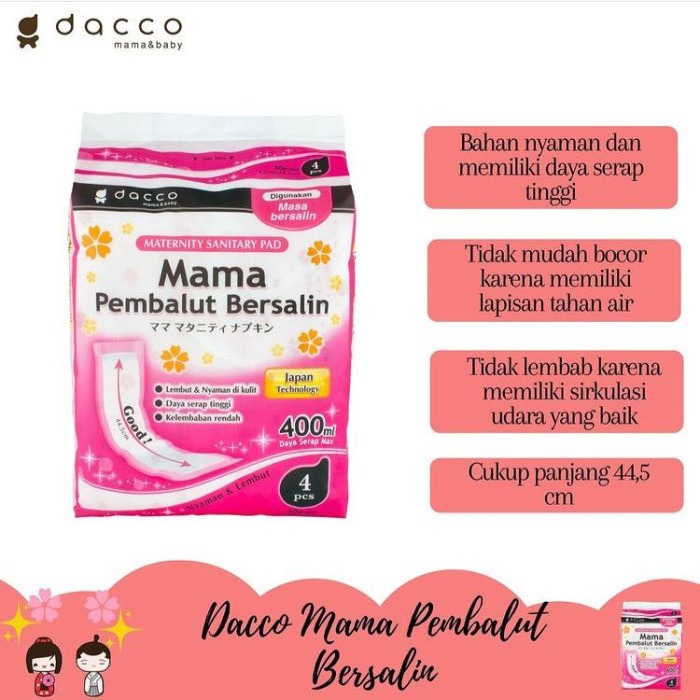 Dacco Mama Pembalut Bersalin Isi 4pcs