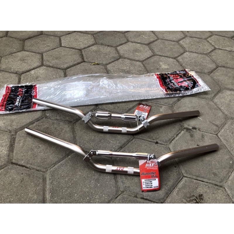 Stang Stir Day Replika Daytona Tipe Low Sett Stabilizer Big Silver Titanium Dan Hitam