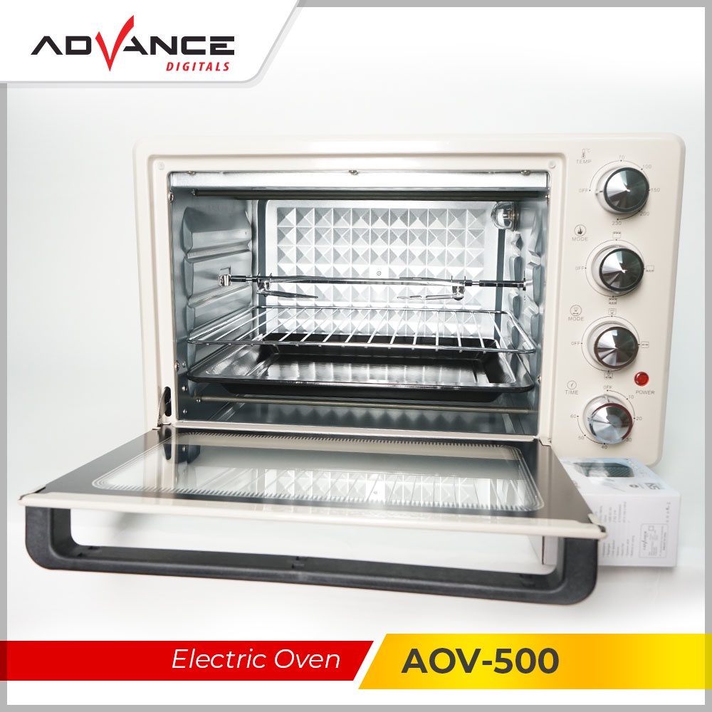 Oven Listrik Advance 33 Liter AOV-500 Oven Listrik Low Watt Garansi Resmi Advance Digitals 1 Tahun