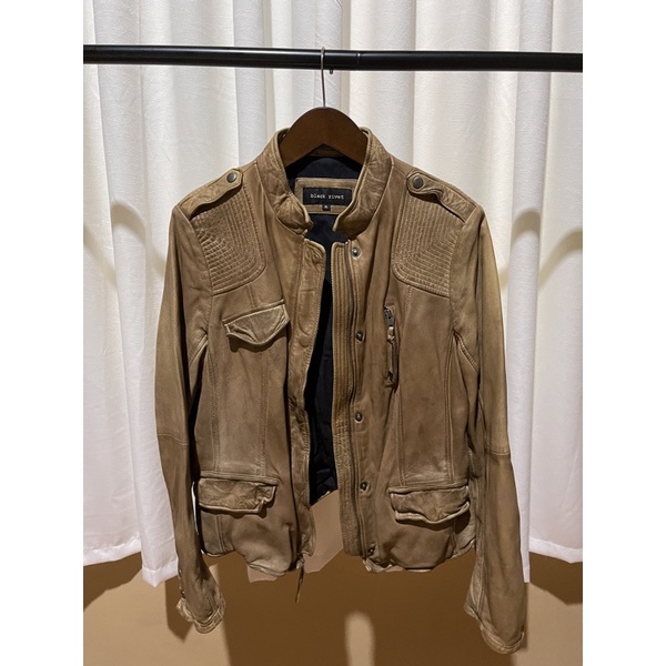 lether jacket brown carousell