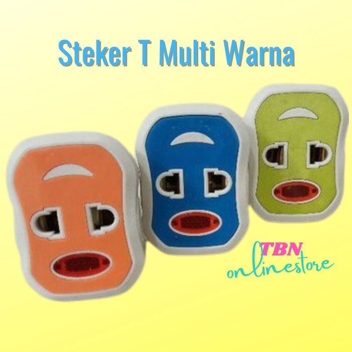 Steker T Multi Warna TA8812N Matsuka (SNI) Stop Kontak