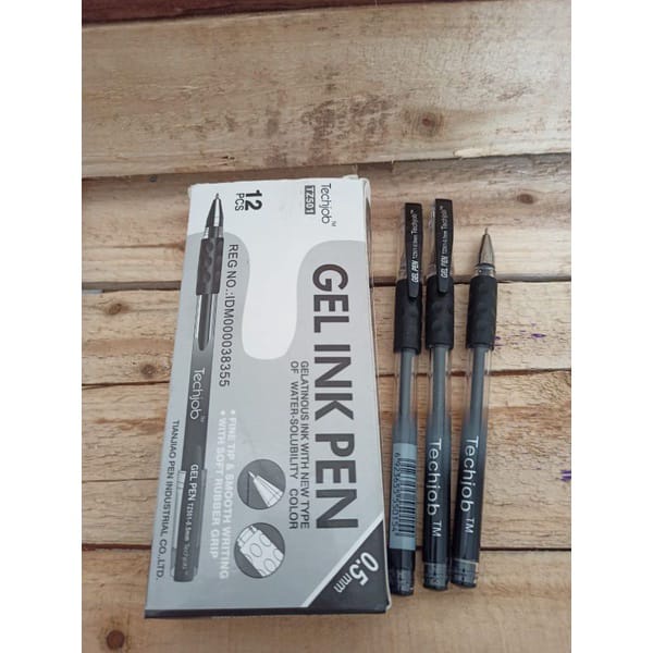 

Pulpen TECHJOB TZ501 0.5 mm / Bollpoint Gel Ink Pen Black