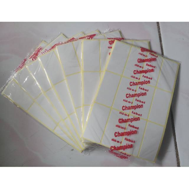 

Label undangan champion 103 isi 10 lbr