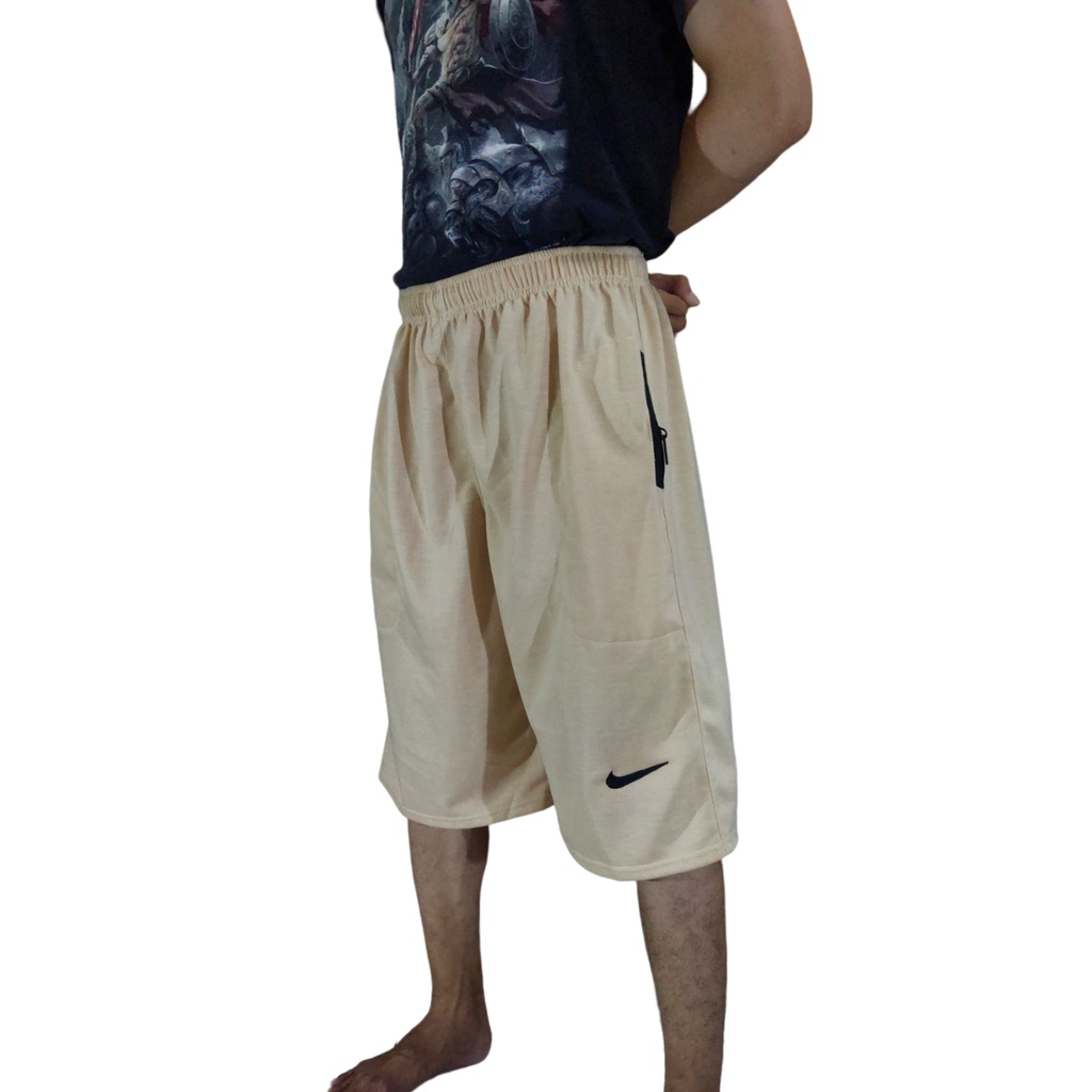 Celana pendek pria dewasa kolor boxer tersedia size jumbo dan standar dan juga kecil-Cream XXL fit XXXL