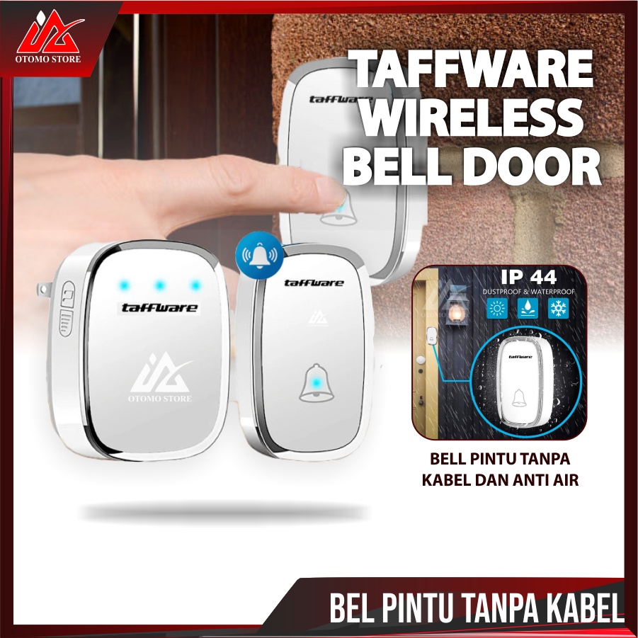 BEL RUMAH WIRELESS Door Bell Waterproof Pintu 1 Receiver