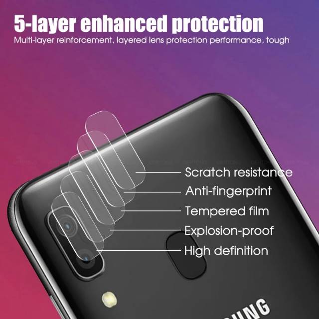 2IN1 Tempered Glass Samsung A30-Tg Anti Gores Kaca Layar Kamera Samsung A30 Full Screen PREMIUM