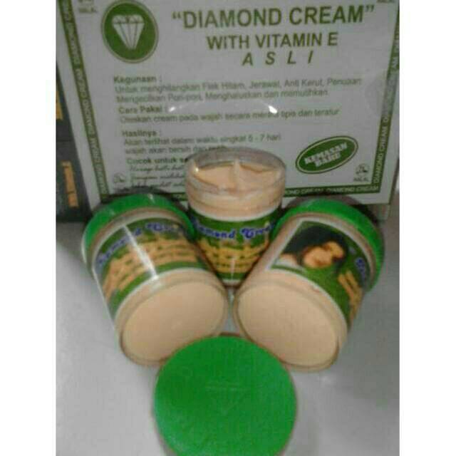 Cream diamond kemasan plastik ecer