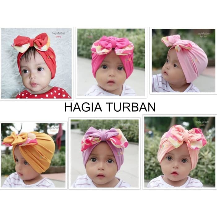 Lil'O Turban Series - Hagia Turban / Topi Anak Balita Cantik 0-2 Tahun